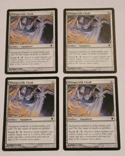 Magic The Gathering - Whispersilk Cloak x4 (160/165) Darksteel set 2004 - Image 1