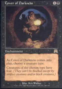 Cover of Darkness -Foil Medium Play MTG Onslaught - Image 1
