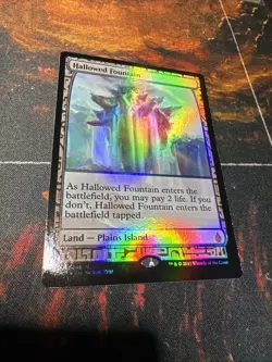 FOIL HALLOWED FOUNTAIN Masterpiece Series: Zendikar Expeditions Unplayed • Mtg - Image 1