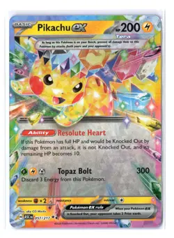 Pikachu ex 057/217 | Ascended Heroes | Double Rare | Pokemon Card | NM - Image 1