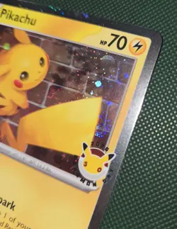 DOUBLE WHOLE SWIRL 🌀💫 NM Pikachu 051/162 30th Anniversary Stamped Pokemon Card - Image 3