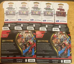 Pokemon Mega Evolution 3 Pack 5 Hangers Journey Together Destined Rivals SEALED - Image 2