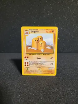 Pokemon Karte Dugtrio - Near Mint - 19/102 Basis Set Digdri - Image 1