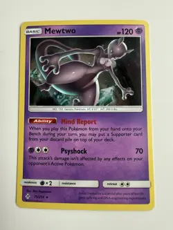 Pokemon TCG - Mewtwo 75/214 Cosmo Holo Costco Canada - Unbroken Bonds - Image 1