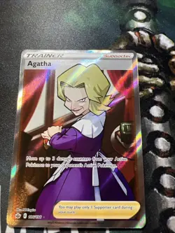 Agatha 186/198 Chilling Reign NM Full Art Ultra Rare Pokemon Card - Image 1