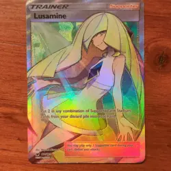 Pokemon Lusamine Full Art Trainer Ultra Rare Holo 110/111 SM-Crimson Invasion - Image 1