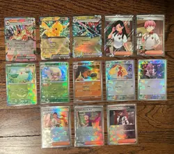 Pokemon TCG - Prismatic Evolutions LOT of 13 (EX, Full Art, Poke Ball) - NM - Image 1