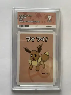 Eevee 2019 Old Maid Japanese Babanuki Pokemon Centre Exclusive ACE 9 Mint - Image 2
