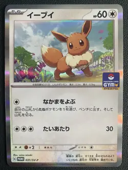 Eevee 031/SV-P Pokemon Card Gym Promo 2023 JAPANESE Holo NM - Image 1