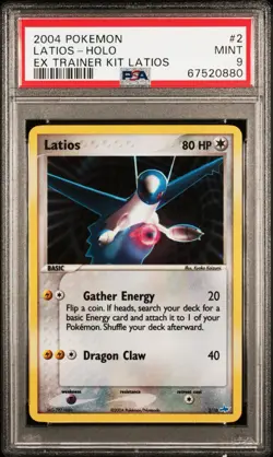 2004 POKEMON EX TRAINER KIT LATIOS #2 LATIOS-HOLO PSA 9 - Image 1