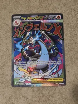 [ NM ] Mega Charizard X EX 023 MEP Full Art Holo EX Promo Pokemon Card - Image 1