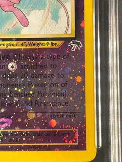 Pokemon Mew Southern Islands Reverse Holo Triple Swirl Rare 2001 1/18 ACE 8 - Image 5
