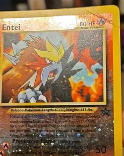 Pokemon TCG Entei Wizards Black Star Promos 34 Holo Promo Promo DMG - Image 3
