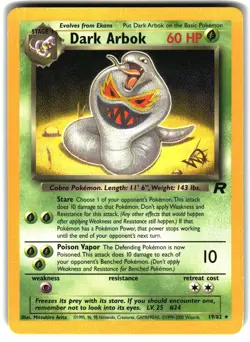 Dark Arbok [W Stamped] LP 19/82 Pokemon WoTC Promo - Image 1