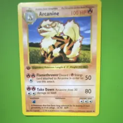 Pokemon Arcanine 1st Edition Uncommon Base Set Shadowless 023/102 100 HP Wizards - Image 1
