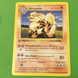 Pokemon Arcanine 1st Edition Uncommon Base Set Shadowless 023/102 100 HP Wizards - Image 3