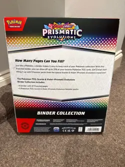 Pokemon Scarlet & Violet Prismatic Evolutions - Binder Collection FULLY SEALED - Image 2