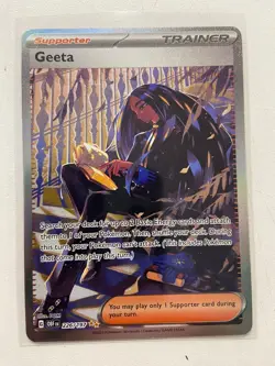 Pokemon Card TCG, Trainer Geeta , Full Art Obsidian Flames 226/197 - Image 2