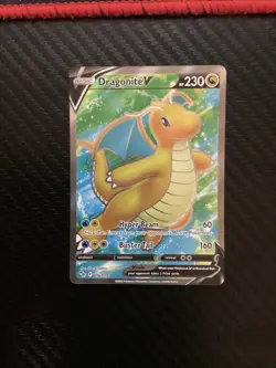 Dragonite V 076/078 Pokemon Go NM Full Art Ultra Rare Pokemon Card - Image 1