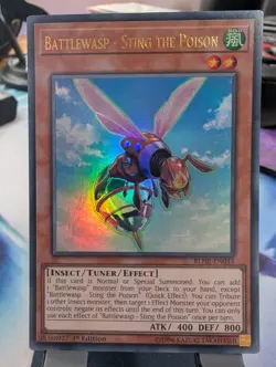 YuGiOh! Battlewasp - Sting the Poison BLHR-EN033 Ultra Rare 1st Ed - Image 1