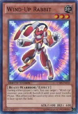 Yugioh - Wind-Up Rabbit - Limited Edition Super Rare - NM - Free Holo Card - Image 1