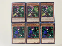 Yugioh - Magician of Faith & Faithfulness x 3 - 1st Edition NM - Plus Free Holo - Image 1