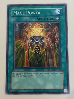 Yugioh - Mage Power- Rare NM - Plus Free Holo Card - Image 1
