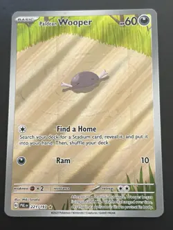 Paldean Wooper 221/193 Illustration Rare Pokemon Card – Paldea Evolved – NM - Image 1