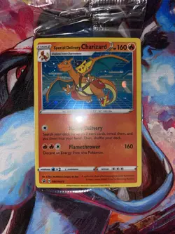 Special Delivery Charizard SWSH075 SWSH: Sword & Shield Promo Cards Holo SEALED - Image 1
