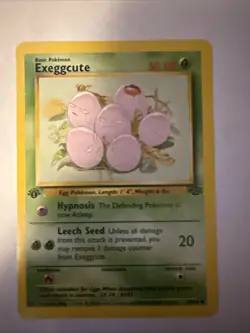 Exeggcute Jungle 52/64 1st Edition Regular Card LP - Image 1