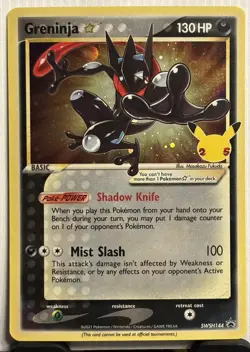 Greninja Gold Star SWSH144 SWSH: Sword & Shield Promo Cards Holo New Mint - Image 1
