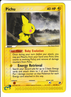 Pichu Card 20/100 Regular Minty Front - Image 1