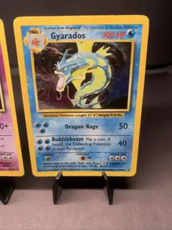 Pokemon TCG Base Set Holo Rare Collection Lot 2x WOTC VTG Mewtwo & Gyarados - Image 3