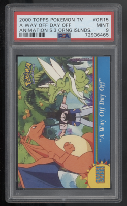 2000 Topps Pokemon T.V. Animation Orange Islands #OR15 - A Way Off Day Off PSA 9 - Image 1