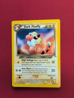 Pokemon Neo Destiny | 34/105 | Dark Flaaffy | Non Holo | LP - Image 1