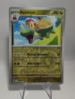 Appletun 140/191 Pokemon Scarlet Violet Surging Sparks Reverse Holo NM - Image 1