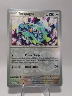 Terapagos 161/191 Sv08: Surging Sparks Reverse Holo Pokemon TCG - Image 1