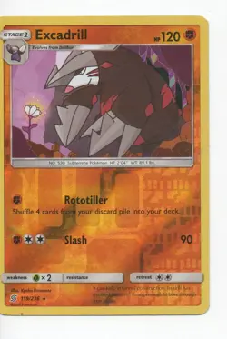 Excadrill Reverse Holo- 119/236 Unified Minds Pokemon - Image 1