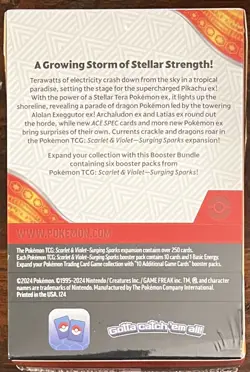 Pokemon TCG Surging Sparks Booster Bundle (6 packs) Factory Sealed - Image 2