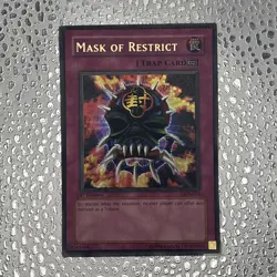 -MASK OF RESTRICT-LON-018-1st Edition - Ultra Rare - - Image 1