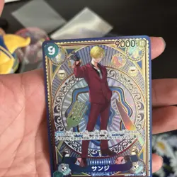 tcg ONE PIECE Card Sanji SP Alt Art OP06-119 SEC A Fist of Divine Speed Japanese - Image 1