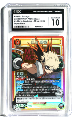 2023 Union Arena TCG Katsumi Bakugo Holo Trading Card, CGC GEM MINT 10 - Image 1