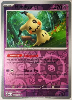 Reverse Holo Paldea Evolved Mimikyu ■ 097/193 Rare ■ Pokemon Card Near Mint - Image 1
