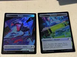 mtg foil token Robot // Mutagen, 0010/0009, TMNT, unplayed - Image 1