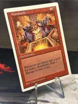 Manabarbs Red Rare Fifth Edition MTG LP 5th Edition - Image 1