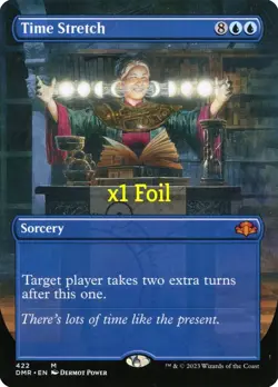 MTG Foil Borderless Dominaria Remastered DMR Time Stretch MINT - Image 1