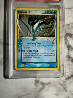 Pokemon 2005 Suicune Star 115/115 Unseen Forces Holo Gold Star PSA 9 - Image 4