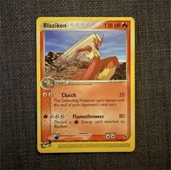 Pokemon TCG Blaziken 15/109 EX Ruby & Sapphire Regular Rare Nintendo 2003 - Image 1