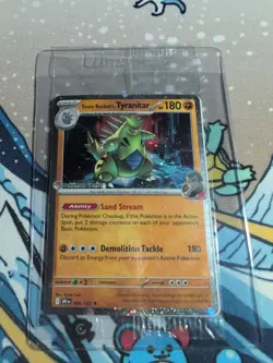 Team Rocket's Tyranitar 096/182, Destined Rivals - Pokemon Center Stamp - SEALED - Image 1