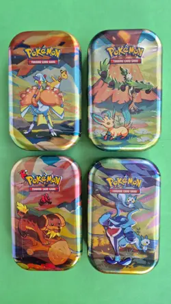 4 x Vibrant Paldea Mini Tins Brand New And Sealed - Pokemon TCG - Image 1